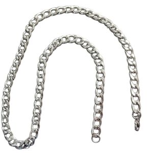 Men's Stainless Steel Curb Chain Necklace- 7mm